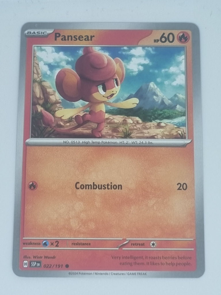 Pokemon TCG - Surging Sparks - #022/191 - Pansear - Common