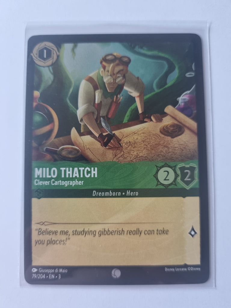 Into the Inklands FOIL Milo Thatch - Clever Cartographer 79/204 Common