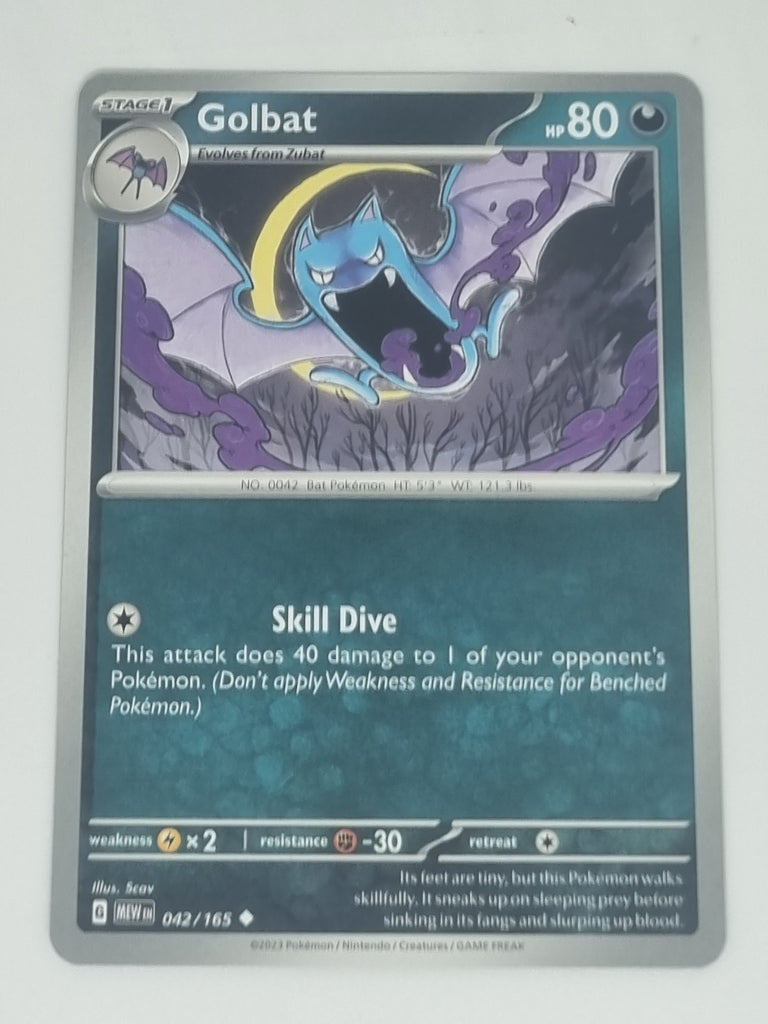 Pokemon TCG - Pokemon 151 - #042/165 - Golbat - Uncommon