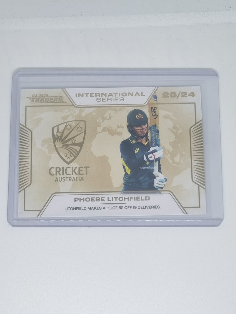 2024-25 LUXE Cricket Traders - Case Card - #ISC4 - Phoebe Litchfield - #62/75