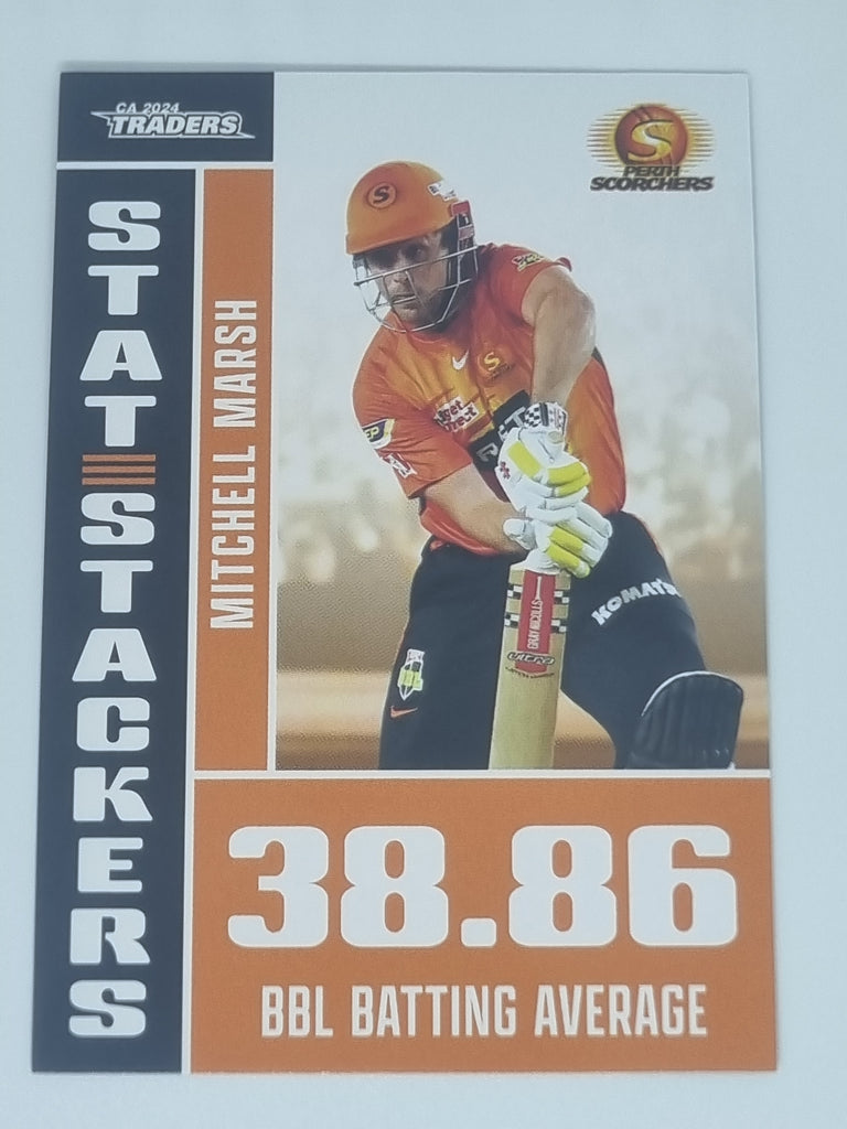 2024-25 LUXE Cricket - Stat Stackers - #SS29 - Mitchell Marsh - Scorchers