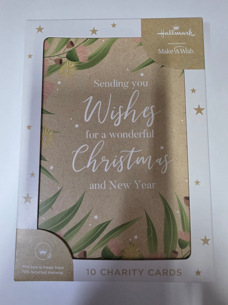 Hallmark Charity Boxed Christmas Cards | 10 Cards 1 Design | Floral