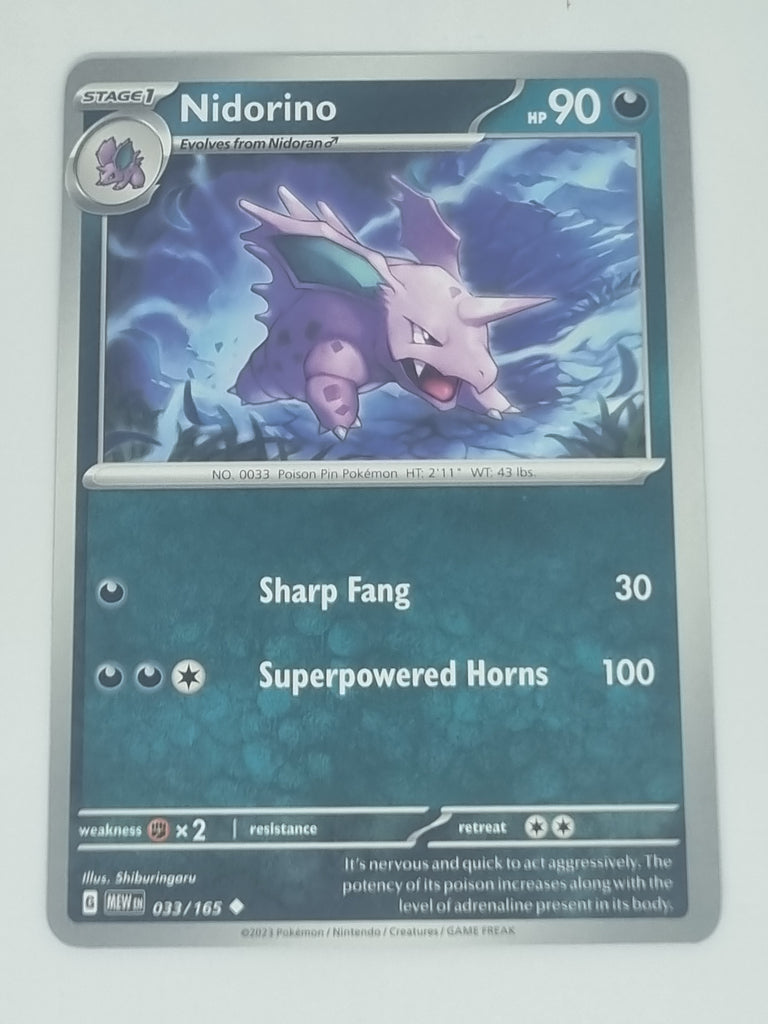 Pokemon TCG - Pokemon 151 - #033/165 - Nidorino - Uncommon