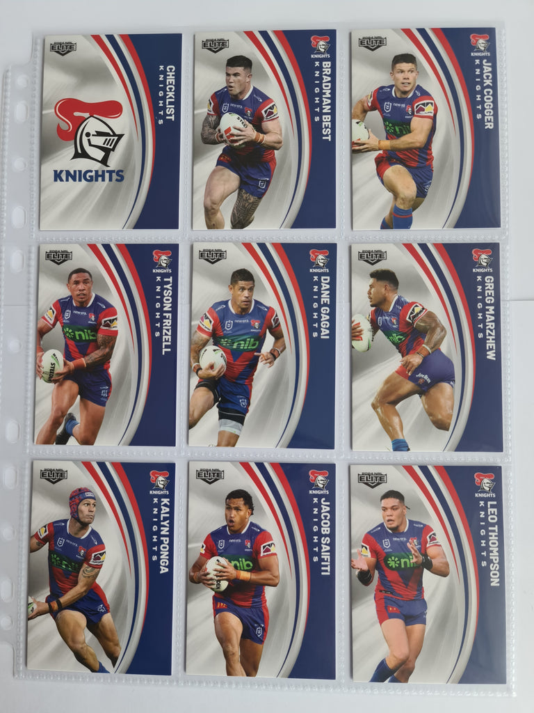 2024 Elite NRL - Base Team Set 9 Cards - Knights