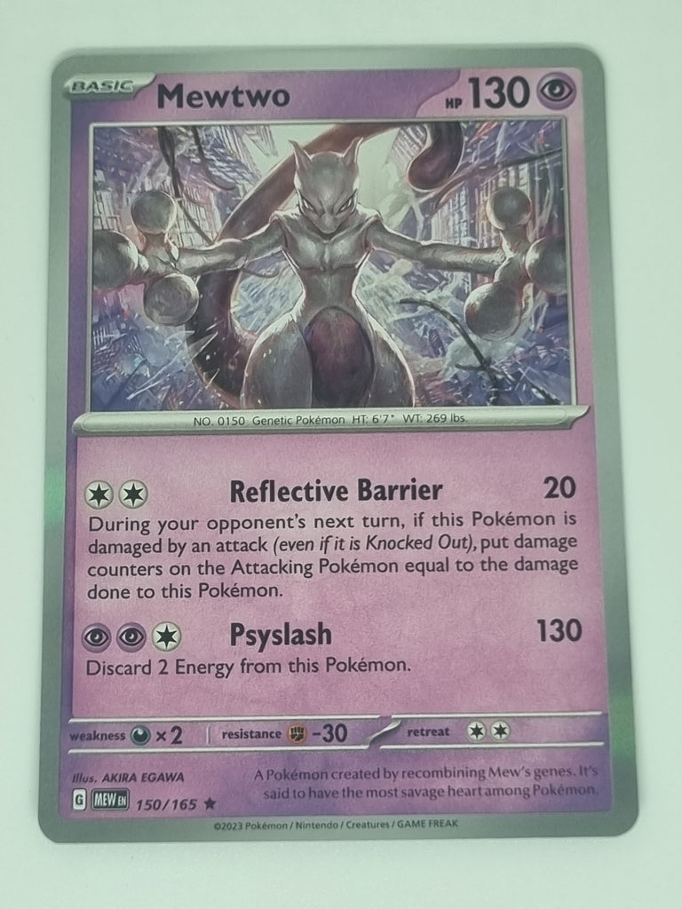 Pokemon TCG - Pokemon 151 - #150/165 - Mewtwo - Rare Funporium Pokemon TCG - Pokemon 151 - #150/165 - Mewtwo - Rare Funporium