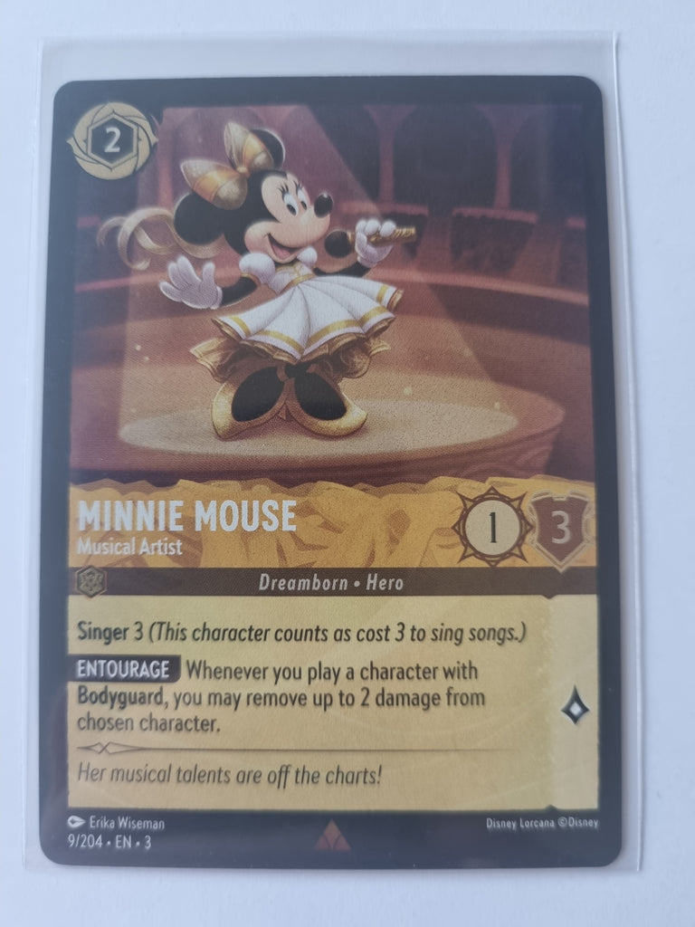 Into the Inklands - FOIL - Minnie Mouse - Musical Artist 009/204 Rare