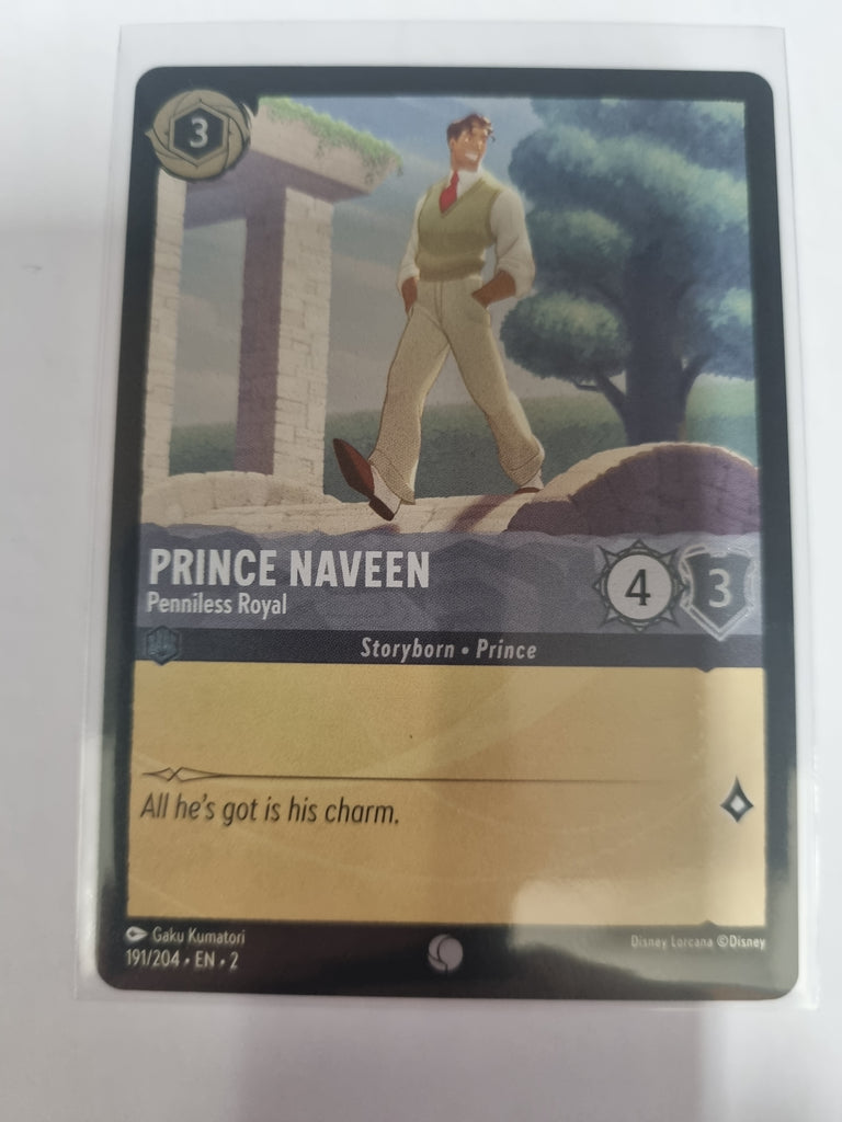 Lorcana - Floodborn - #191/204 - FOIL - Prince Naveen - Penniless Roya Funporium Lorcana - Floodborn - #191/204 - FOIL - Prince Naveen - Penniless Roya Funporium