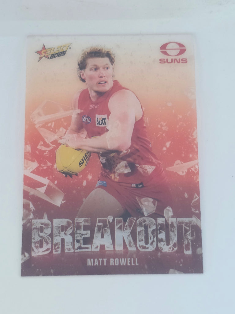 AFL Footy Stars 2025 | Breakout | #B45 | M. Rowell | Gold Coast Suns