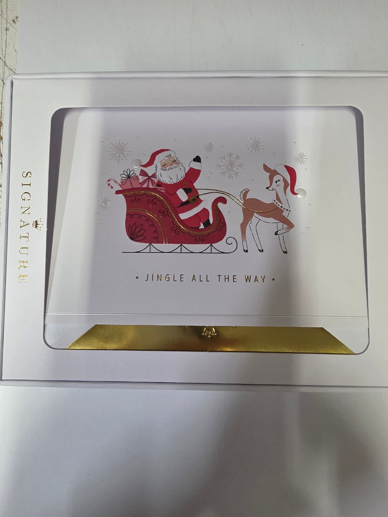 Hallmark Charity Boxed Christmas Cards | 8 Cards 1 Design | Signature Sleigh