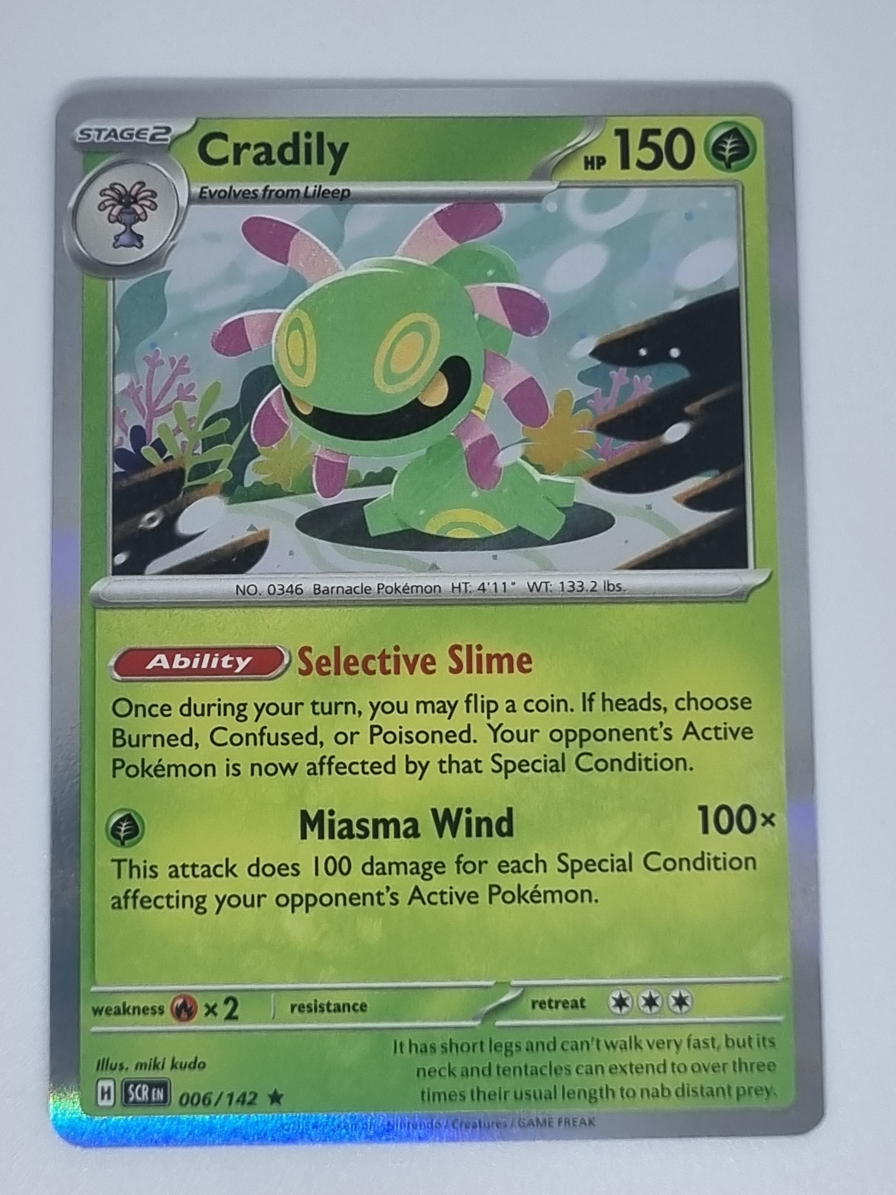 Pokemon TCG - Stellar Crown - #006/142 - Cradily