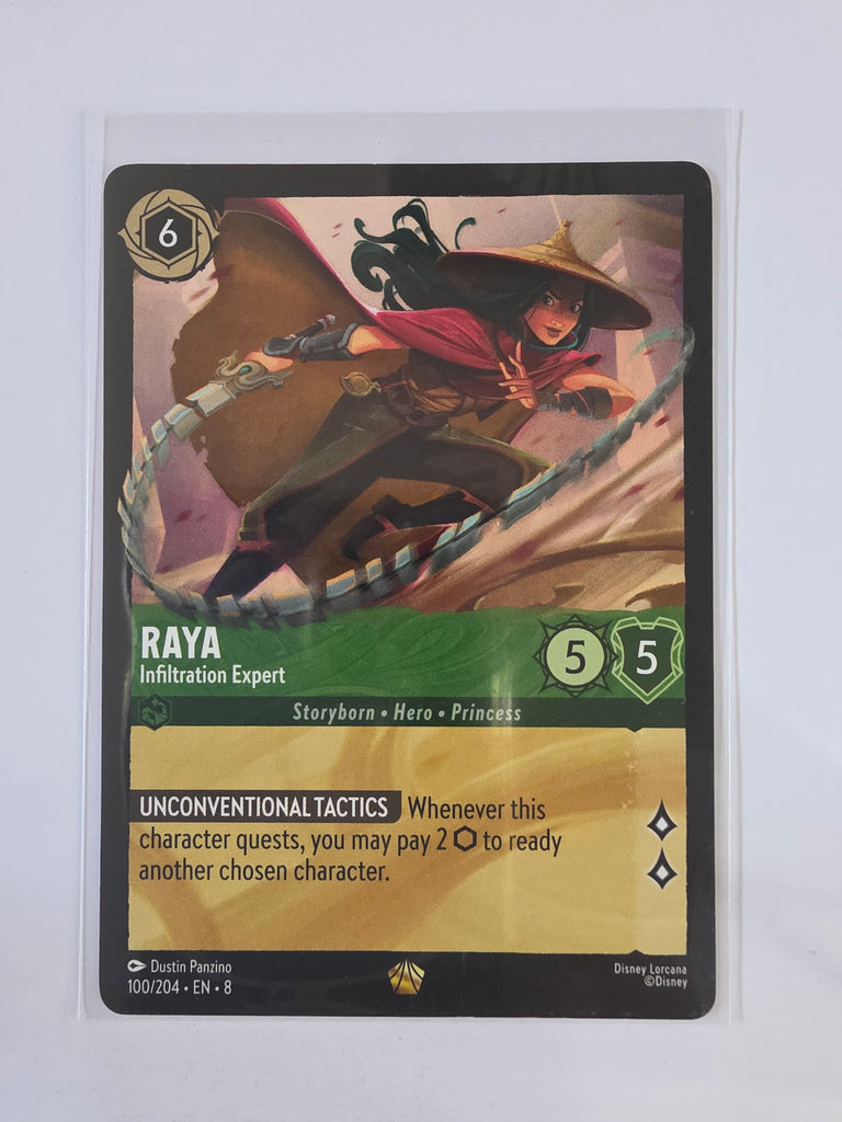 Disney Lorcana Reign of Jafar | Raya Infiltration Expert | #100 | Legendary