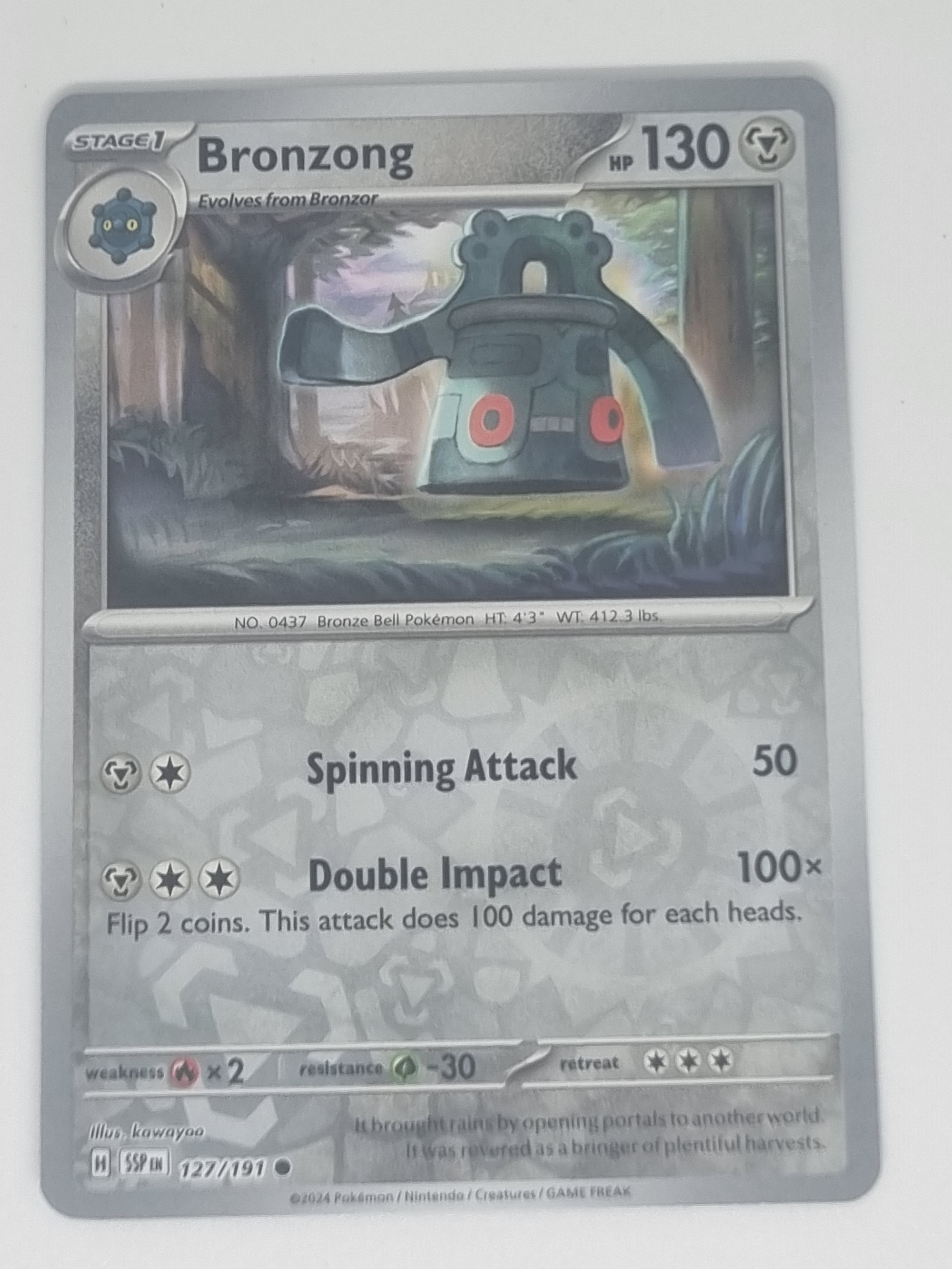 Pokemon TCG - Surging Sparks - #127/191 - Reverse Holo - Bronzong