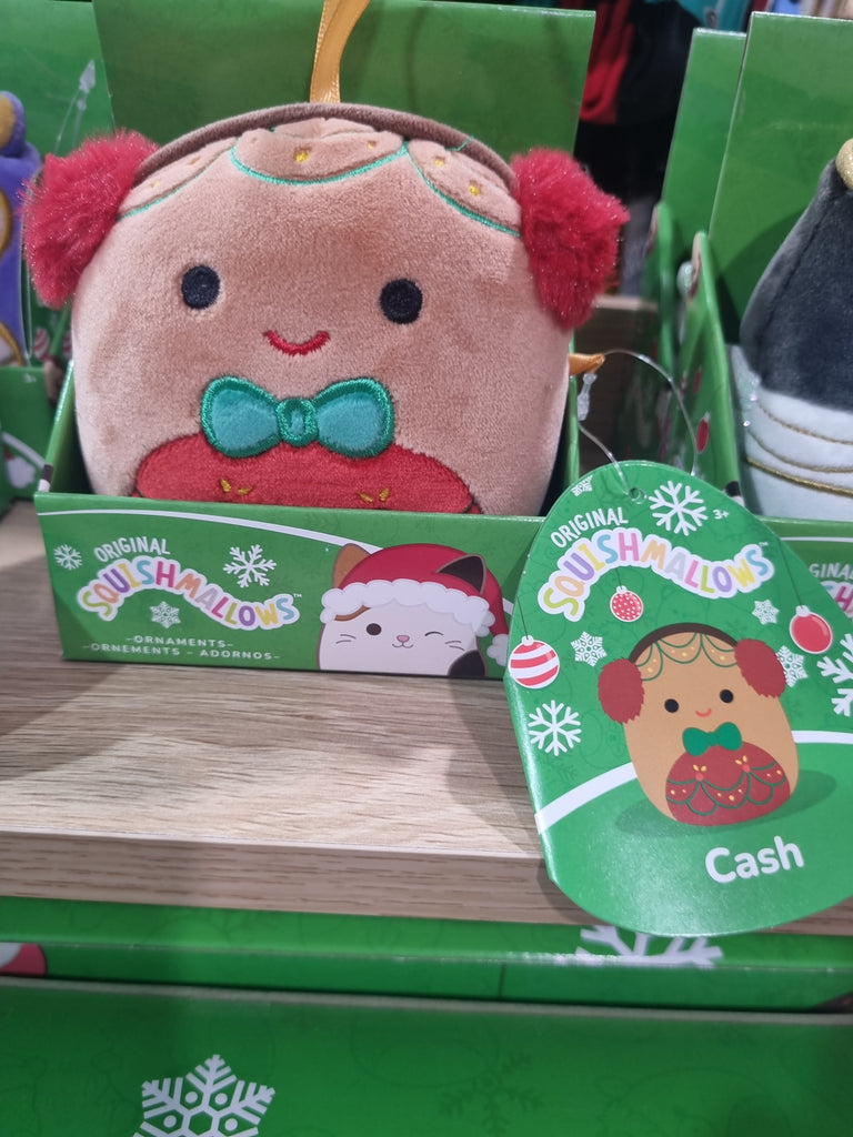 Squishmallows - Cash - 4 Inch Holiday Ornament Plush