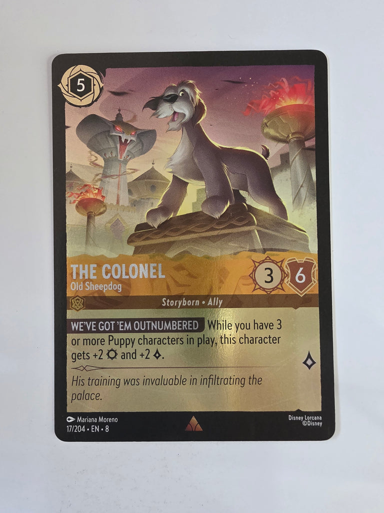 Disney Lorcana Reign of Jafar | Coldfoil | The Colonel Old Sheepdog | #017 | Rare