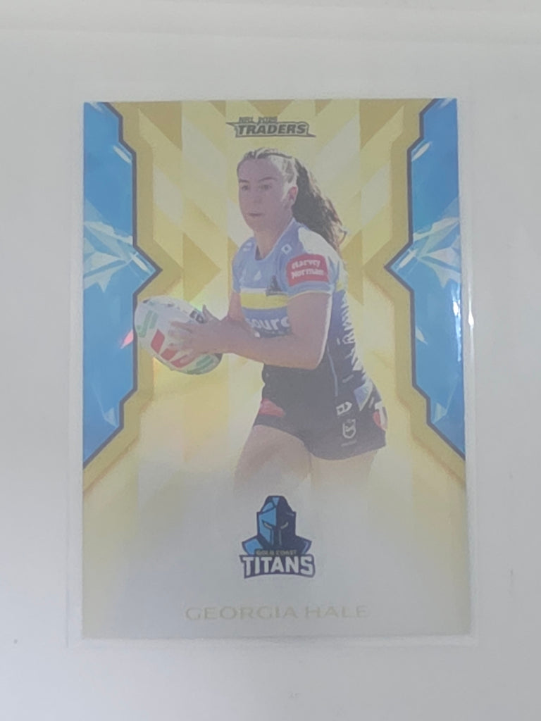 NRL 2025 Traders Titanium | NRLW Gold | #WG27 | Georgia Hale | #134/197 | Titans