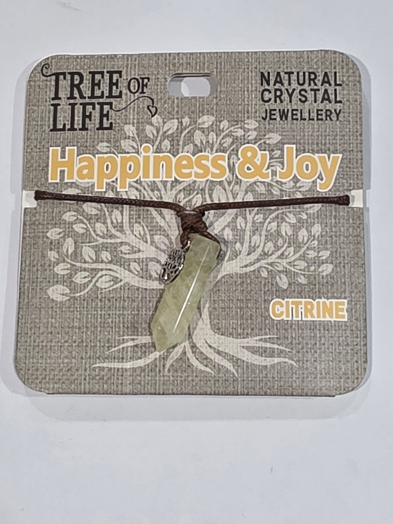 Tree of Life | Hapiness & Joy | Citrine Necklace | Natural Crystal Jewellery