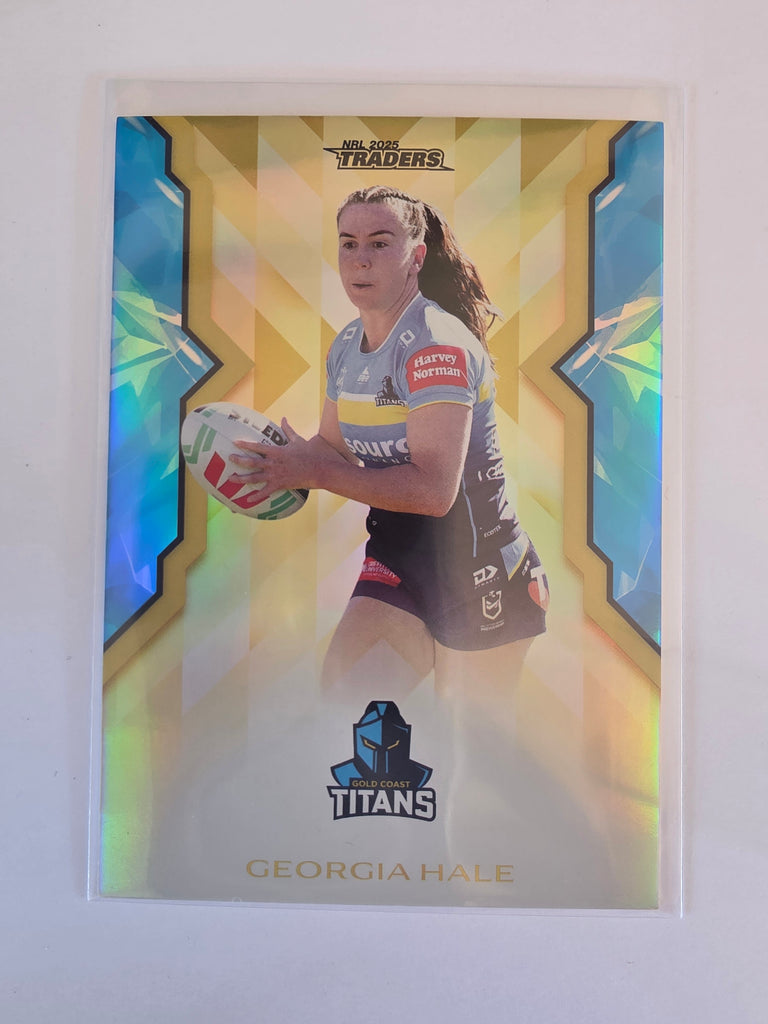 NRL 2025 Traders Titanium | NRLW Gold | #WG27 | Georgia Hale | #110/197 | Titans