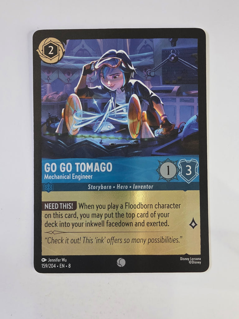 Disney Lorcana Reign of Jafar | Coldfoil | Go Go Tomago Mechanical Engineer | #159 | Common