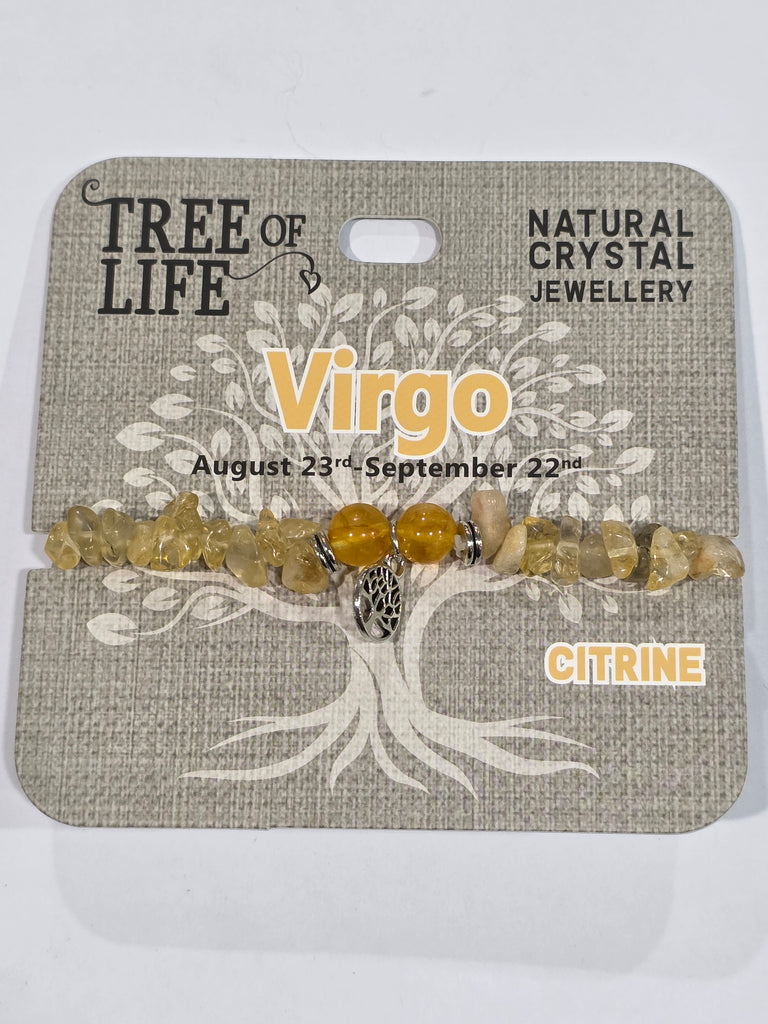 Tree of Life | Virgo | Citrine Bracelet | Natural Crystal Jewellery