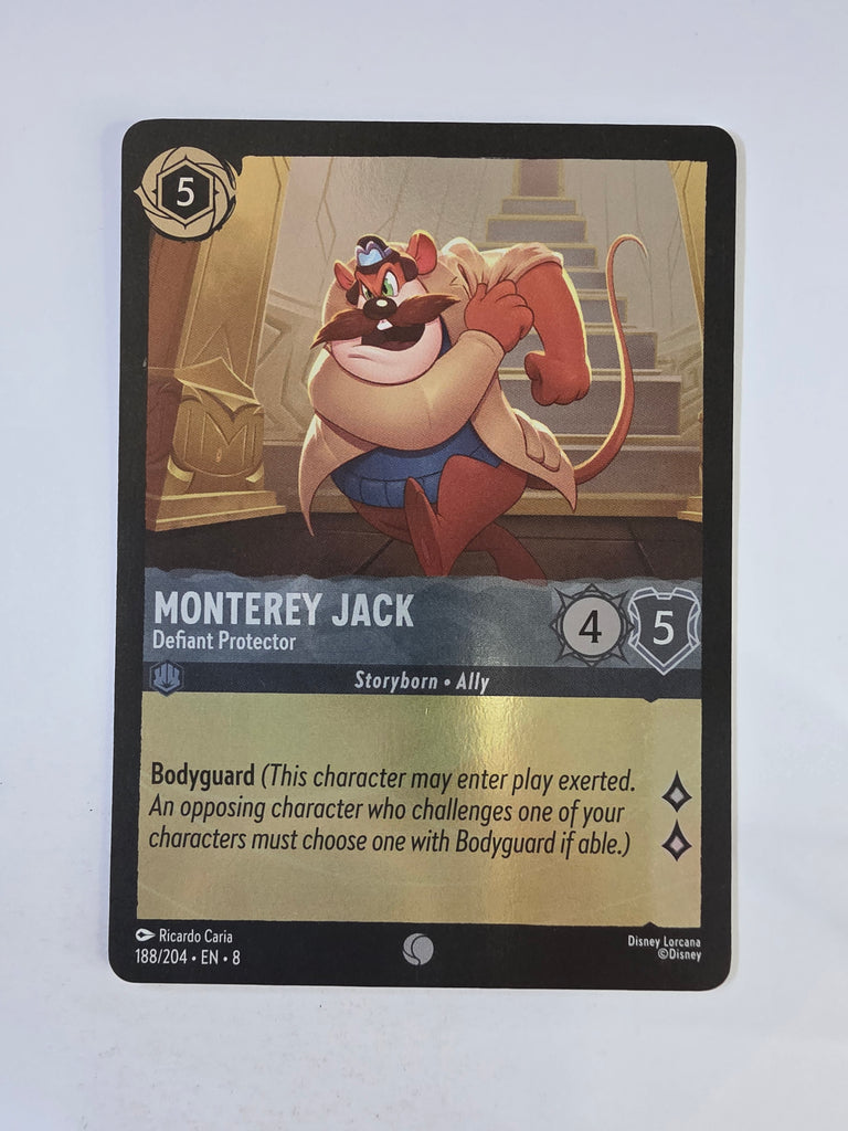 Disney Lorcana Reign of Jafar | Coldfoil | Monterey Jack Defiant Protector | #188 | Common