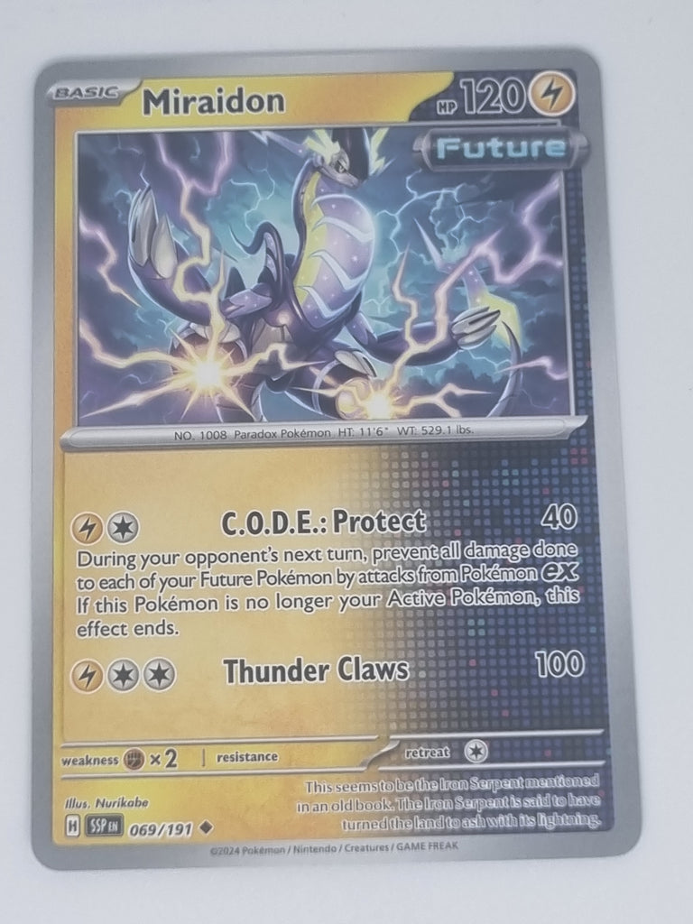 Pokemon TCG - Surging Sparks - #069/191 - Miraidon - Uncommon Funporium Pokemon TCG - Surging Sparks - #069/191 - Miraidon - Uncommon Funporium