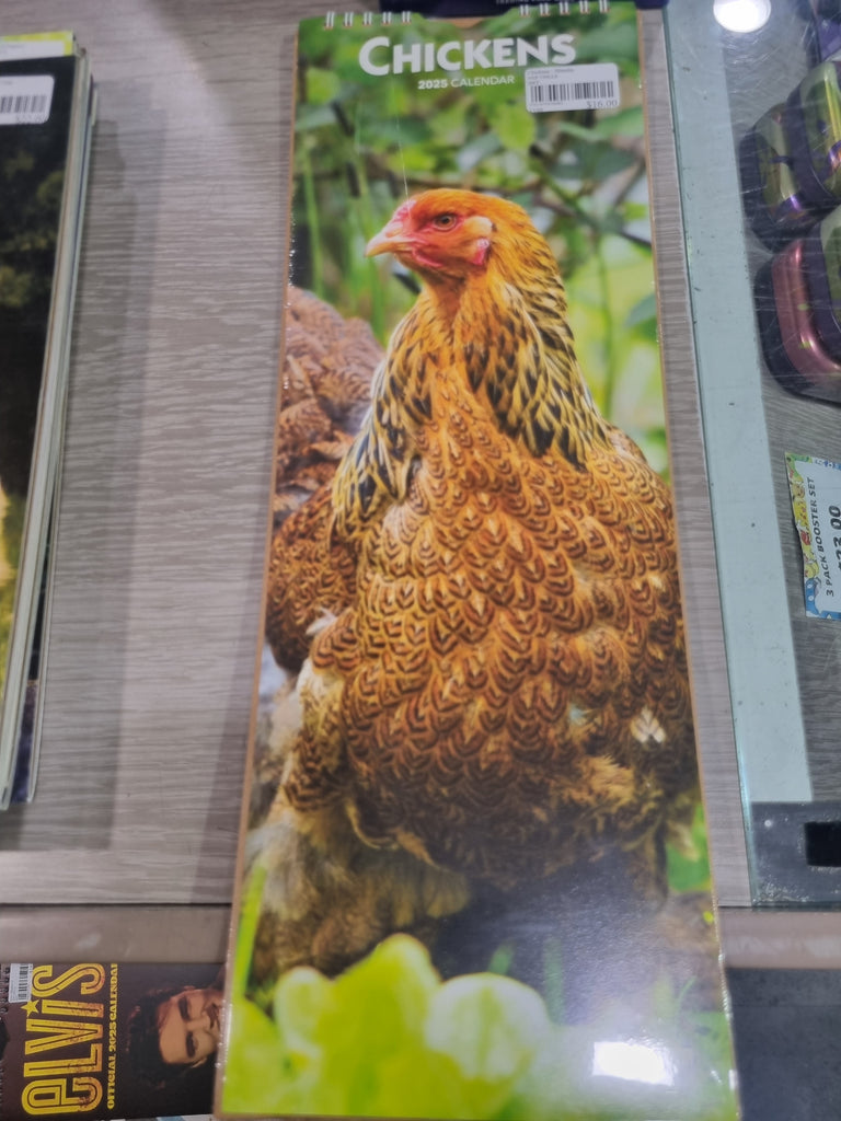 Chickens - Slimeline 14x40cm - 2025 Calendar