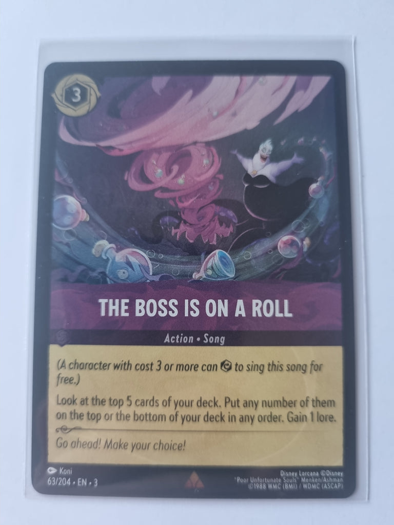 Into the Inklands - FOIL - The Boss Is on a Roll - 063/204 - Rare