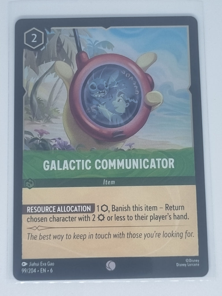 Lorcana Azurite Sea - COLDFOIL - Galactic Communicator - #99/204 - Common