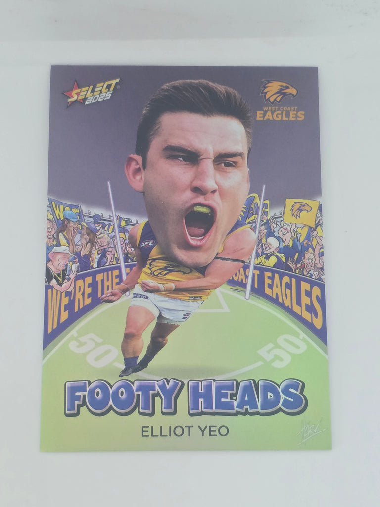 AFL Footy Stars 2025 | Footy Heads | #FH102 | E. Yeo | West Coast Eagles