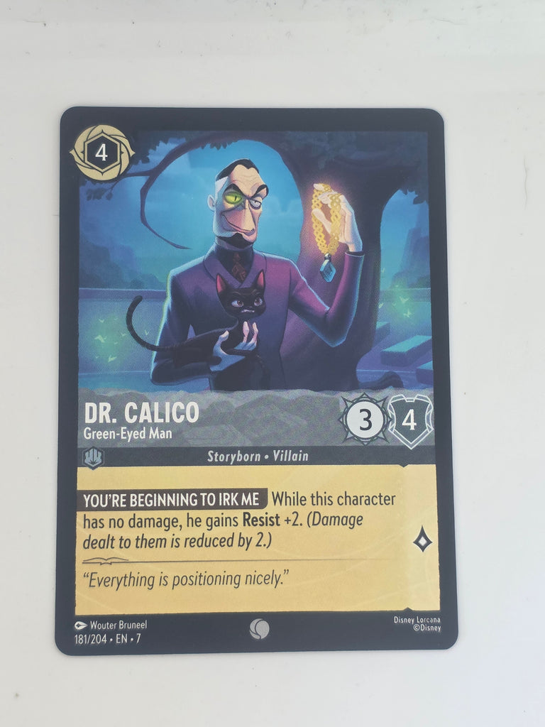 Lorcana | Archazia's Island | #181/204 | Dr. Calico - Green-Eyed Man | Common