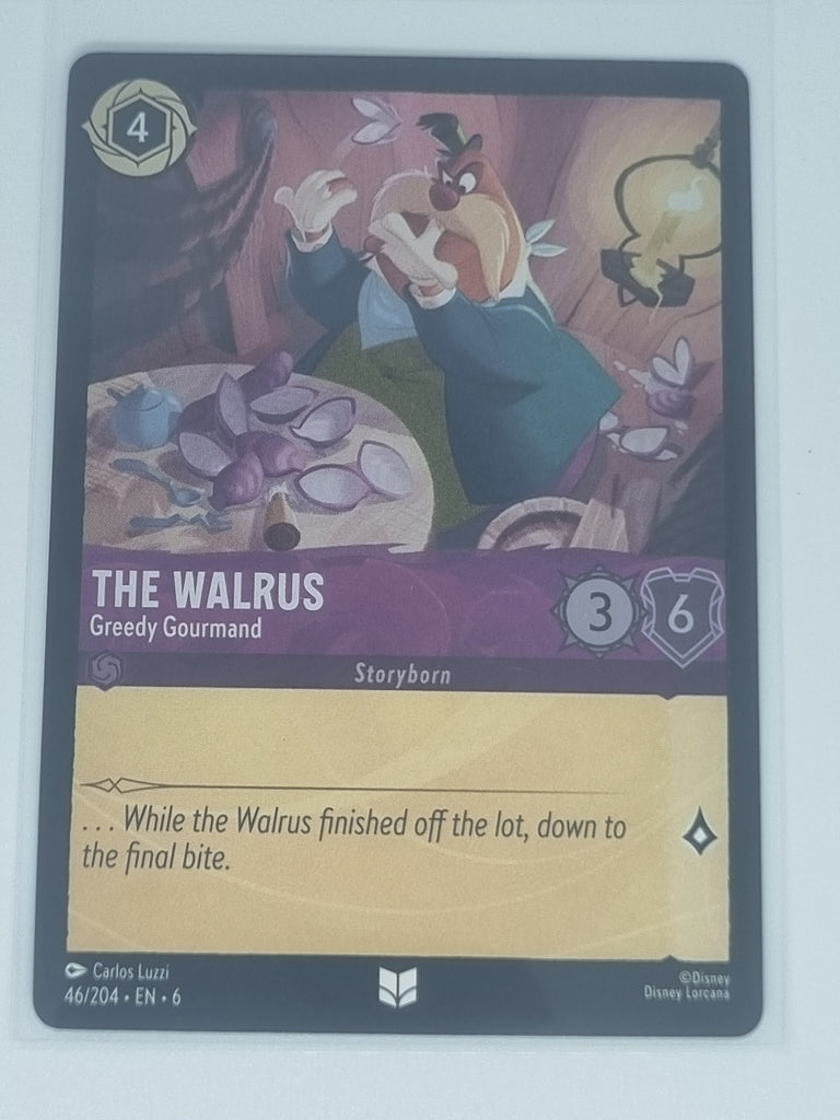 Lorcana Azurite Sea - COLDFOIL - The Walrus - Greedy Gourmand - #46/204 Uncommon