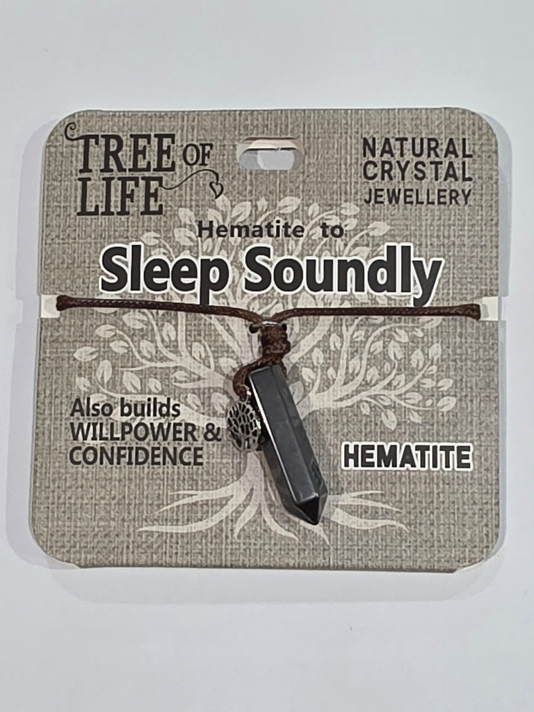 Tree of Life | Sleep Soundly | Hematite Necklace | Natural Crystal Jewellery