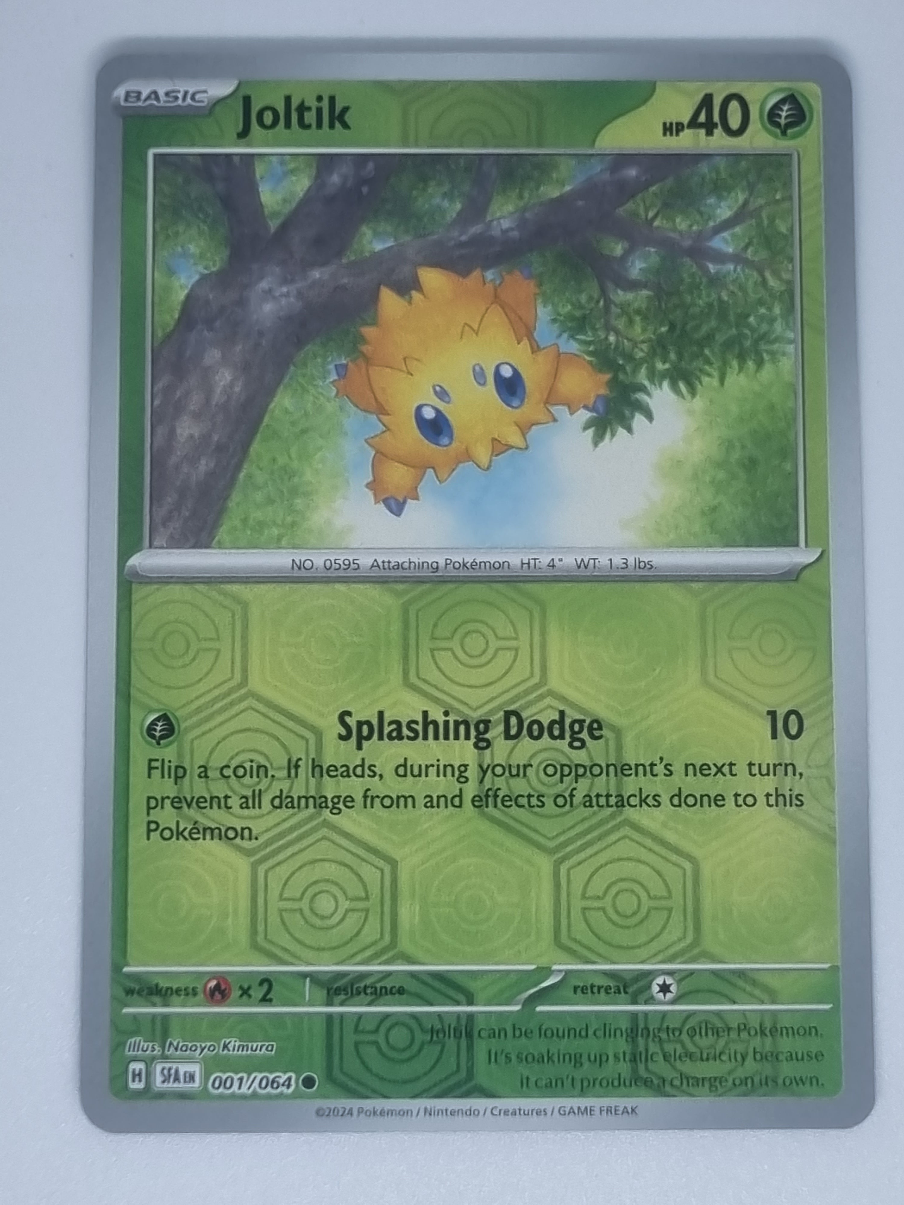 Pokemon TCG - Shrouded Fable - #001/064 - Joltik - Reverse Holo - Comm Funporium Pokemon TCG - Shrouded Fable - #001/064 - Joltik - Reverse Holo - Comm Funporium