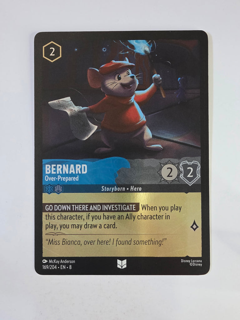 Disney Lorcana Reign of Jafar | Coldfoil | Bernard Over-Prepared | #169 | Uncommon