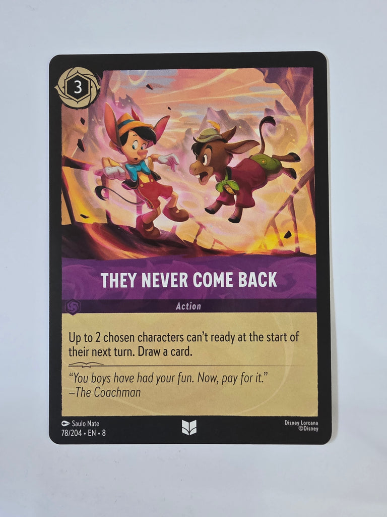 Disney Lorcana Reign of Jafar | They Never Come Back | #078 | Uncommon