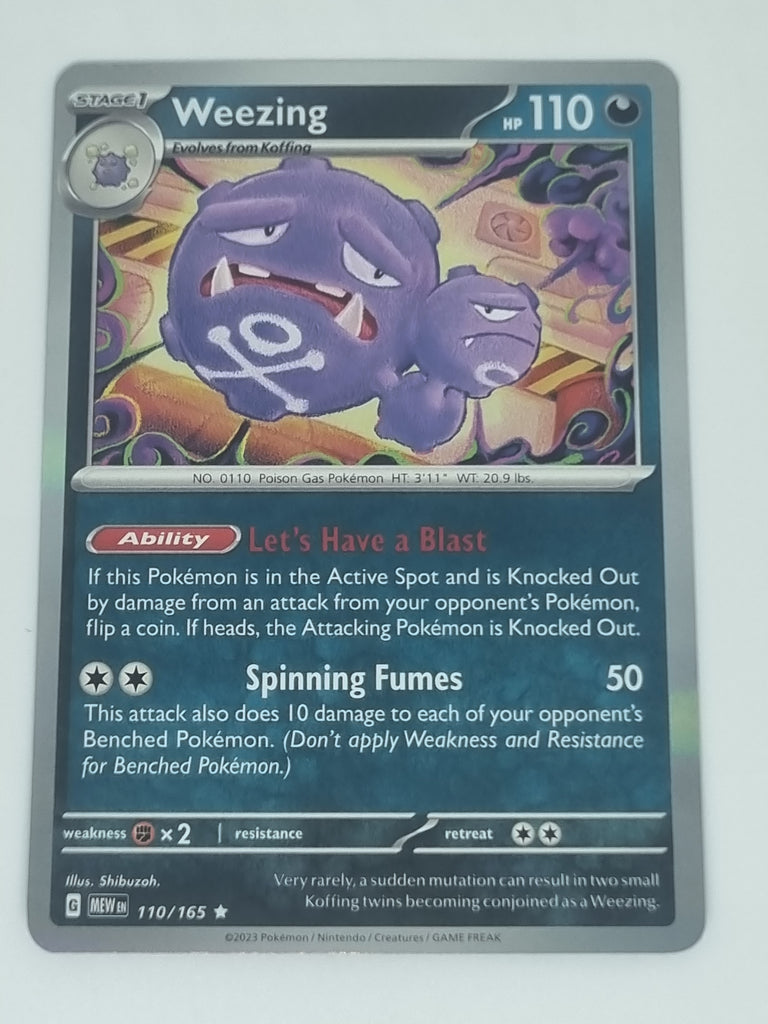 Pokemon TCG - Pokemon 151 - #110/165 - Weezing - Rare