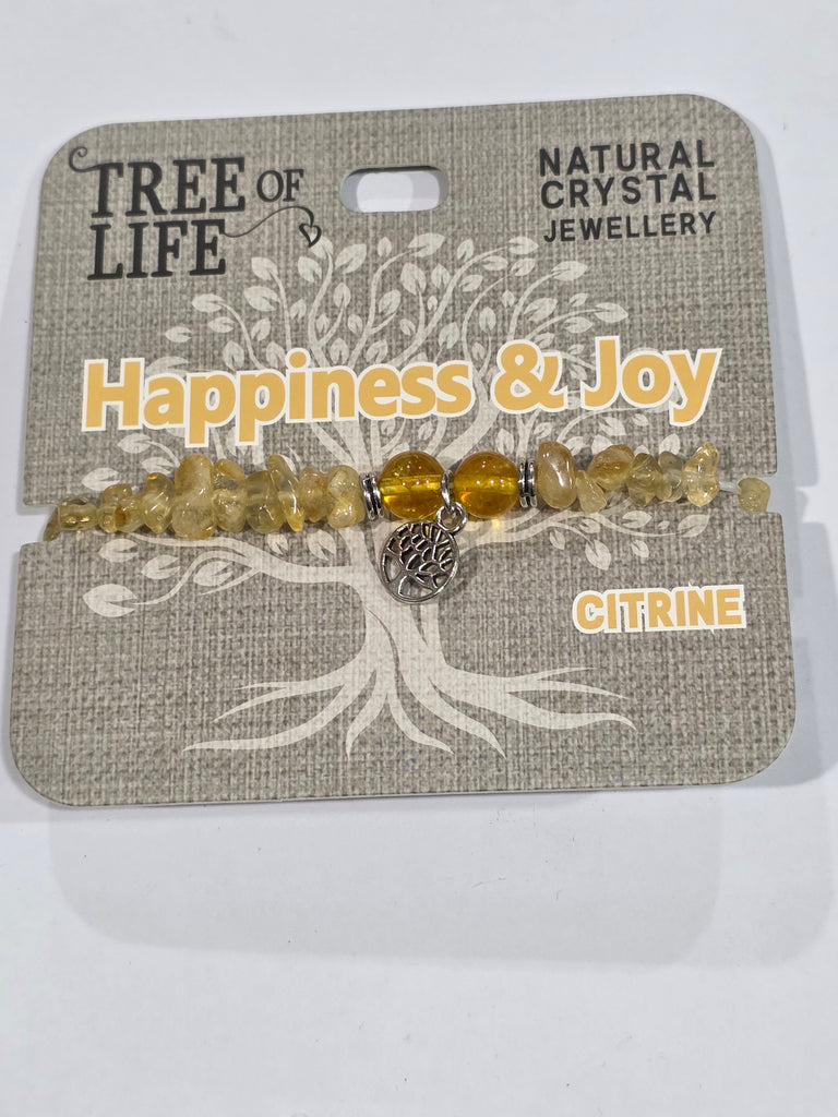 Tree of Life | Happiness & Joy | Citrine Bracelet | Natural Crystal Jewellery