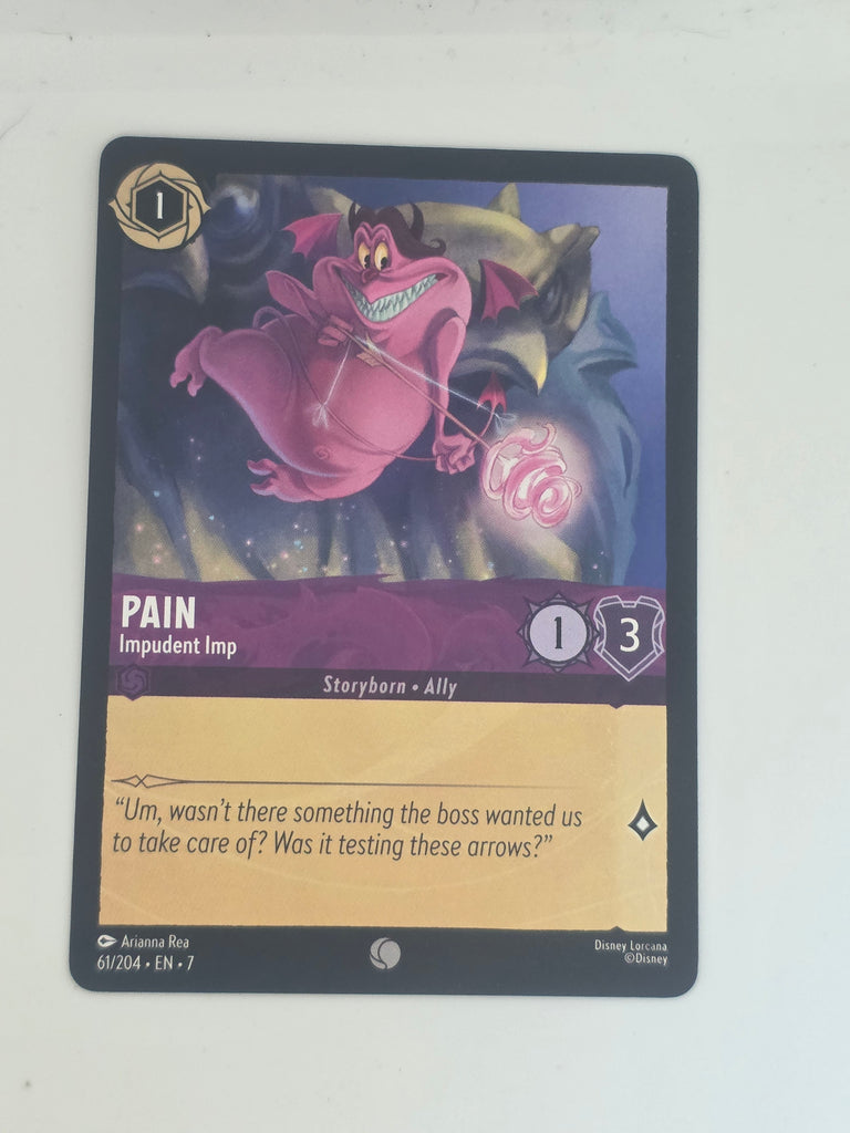 Lorcana | Archazia's Island | #61/204 | Pain - Impudent Imp | Common