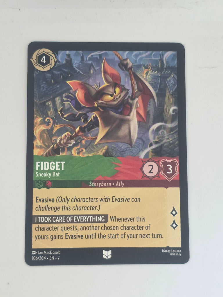 Lorcana | Archazia's Island | #106/204 | Fidget - Sneaky Bat | Uncommon