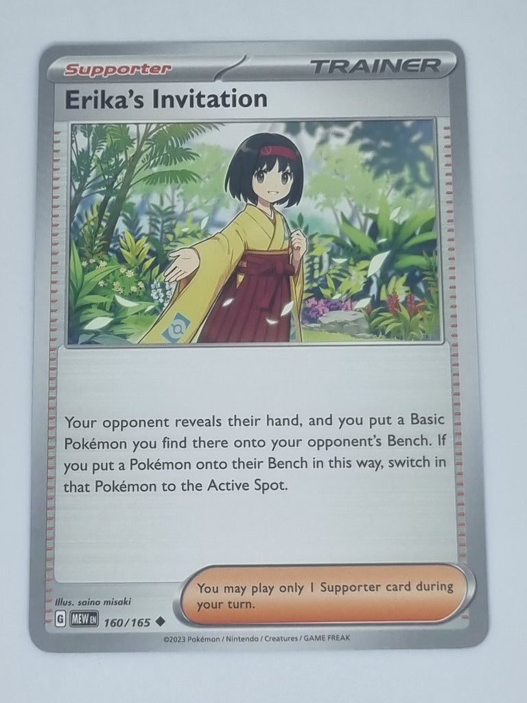 Pokemon TCG - Pokemon 151 - #160/165 - Erika's Invitation - Uncommon