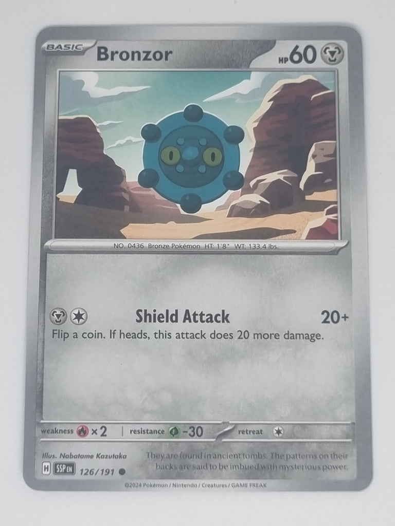 Pokemon TCG - Surging Sparks - #126/191 - Bronzor - Common