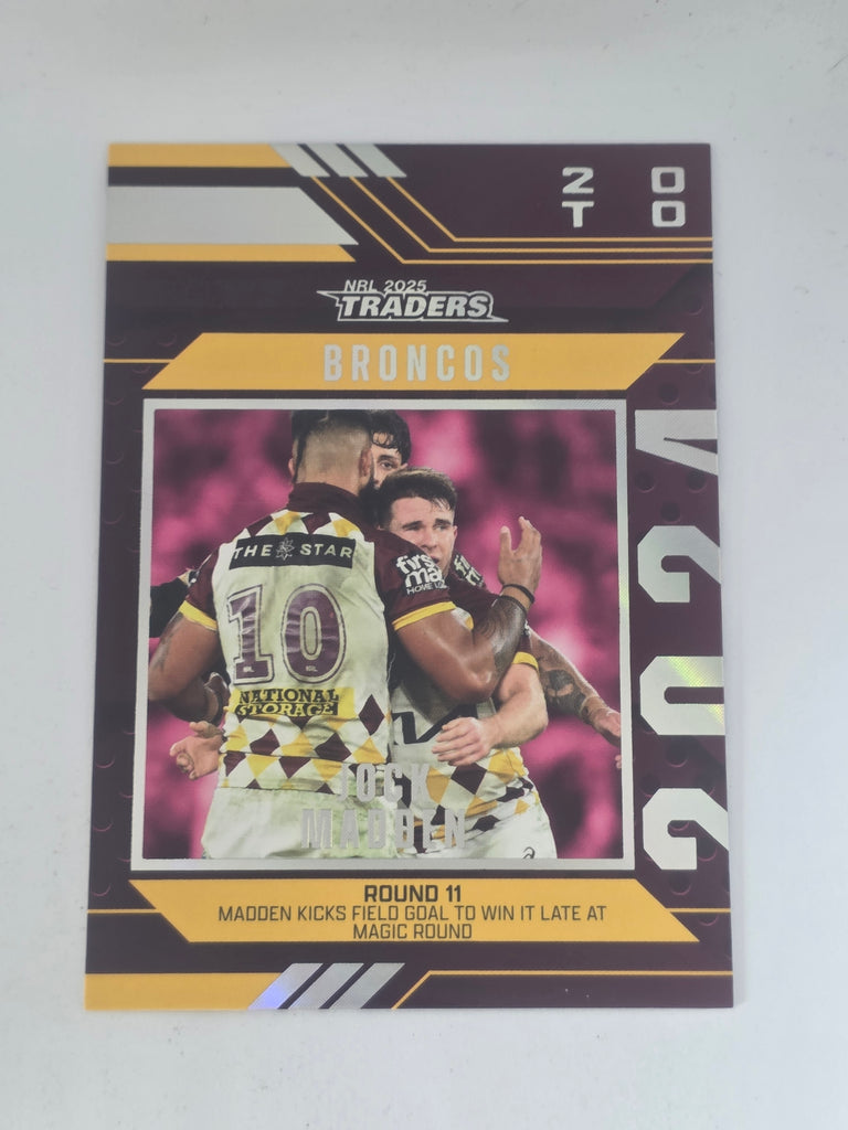 NRL 2025 Traders | 2024 Season to Remember | #SR1 | Jock Madden | Broncos