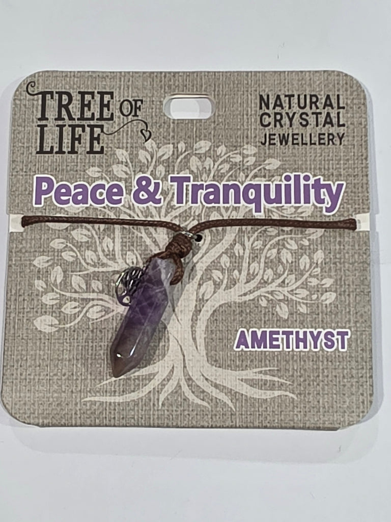 Tree of Life | Peace & Tranquility | Amethyst Necklace | Natural Crystal Jewellery