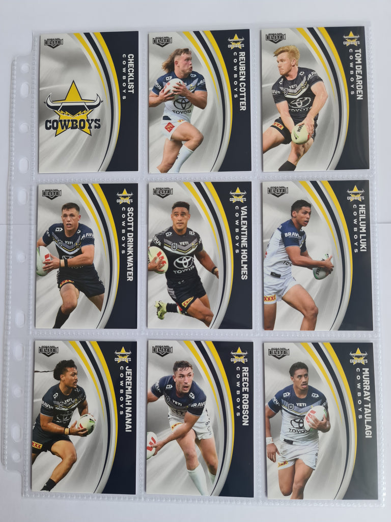 2024 Elite NRL - Base Team Set 9 Cards - Cowboys