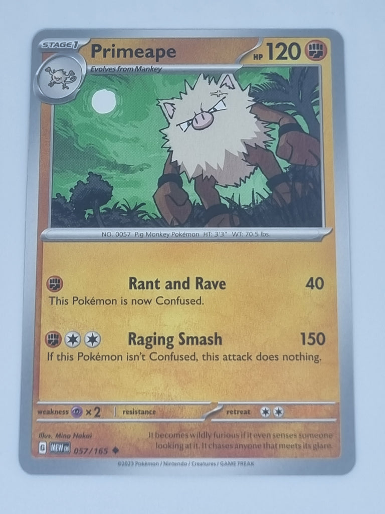 Pokemon TCG - Pokemon 151 - #057/165 - Primeape - Uncommon