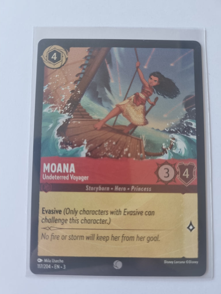Into the Inklands - FOIL - Moana - Undeterred Voyager - 117/204 Common