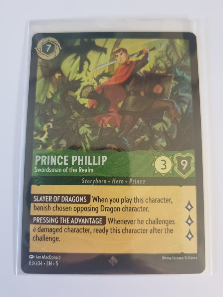 Shimmering Skies FOIL Prince Phillip Swordsman of the Kingdom 83/204 Super Rare