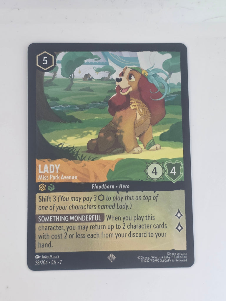 Lorcana | Archazia's Island COLDFOIL #28/204 Lady Miss Park Avenue | Super Rare