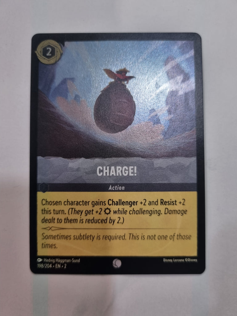 Lorcana - Floodborn - #198/204 - FOIL - Charge! - Common