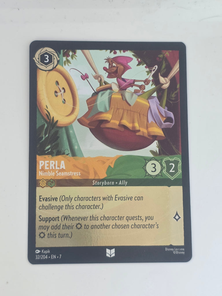 Lorcana | Archazia's Island COLDFOIL #32/204 | Perla - Nimble Seamstress | U/C